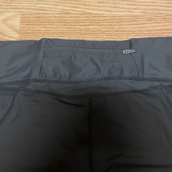 Woman's Decathlon Kalenji Leggings Capri Black Large Drawstring and Pocket - Picture 11 of 12